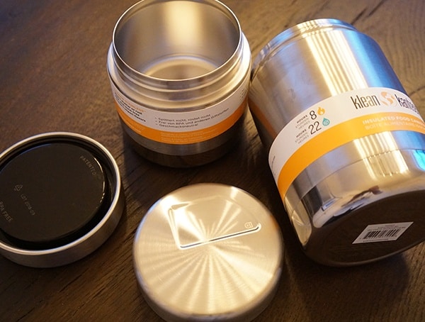 Klean Kanteen Insulated Food Canisters With Lids Removed