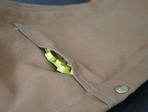 Knee Pad Insert Inside Of Pocket Carhartt Quilt Lined Zip To Thigh Bib Overalls