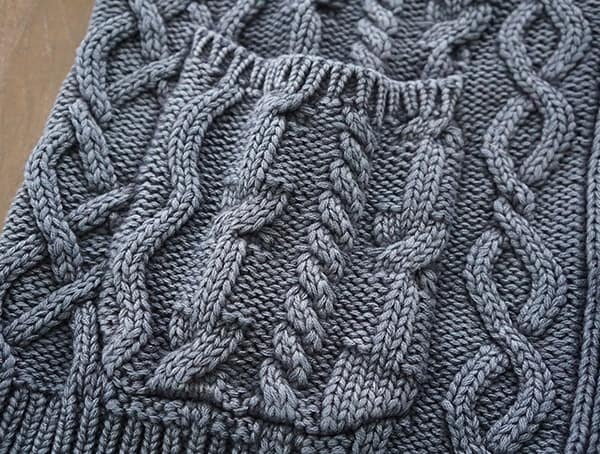 Knit Pocket Kinross Cashmere Cable Shawl Cardi For Men