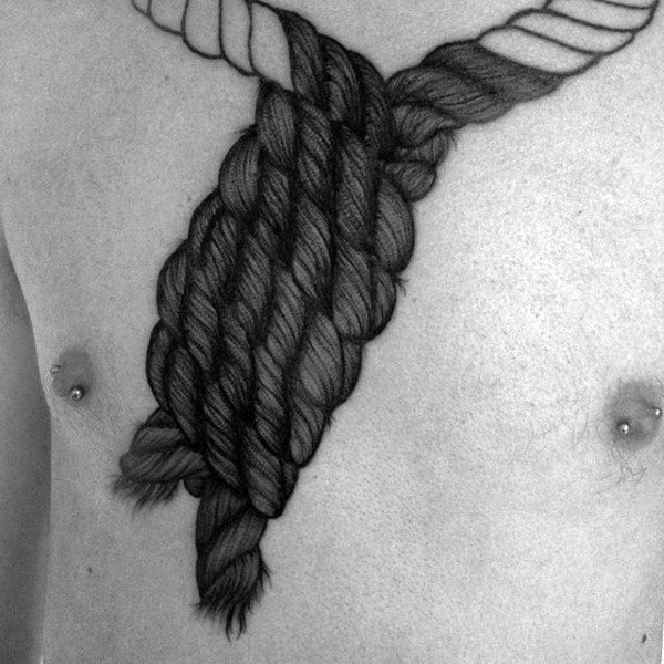 Knot Mens Neck Tattoos