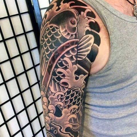 Koi Fish Tattoo Color Meaning For Men