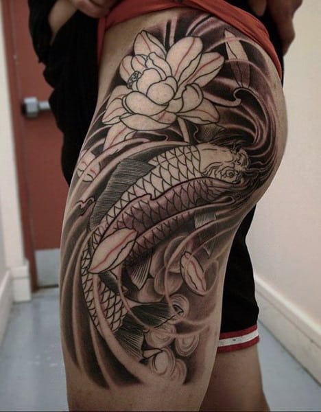 Koi Fish Tattoo Design For Men