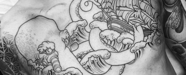 Kraken Tattoo Designs For Men