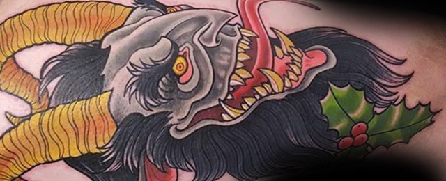 Krampus Tattoos For Men