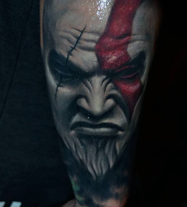 Kratos Forearm Sleeve Mens 3d Tattoo