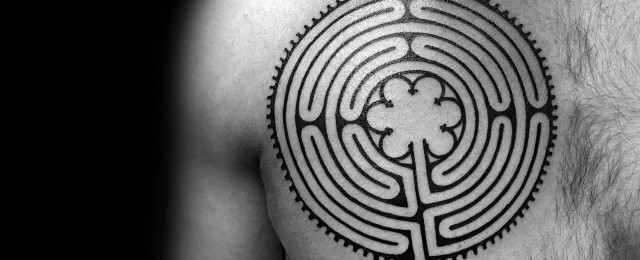 Labyrinth Tattoo Designs For Men