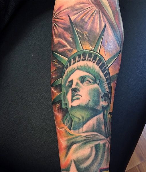Lady Liberty Tattoos For Men
