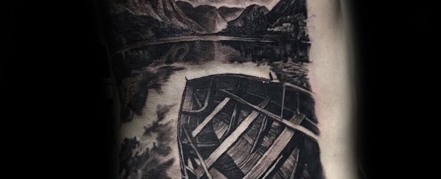 Lake Tattoo Designs For Men