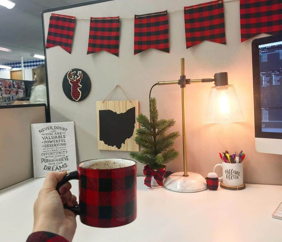 check christmas office decor