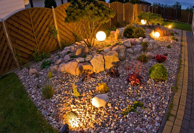 landscaping lighting backyard