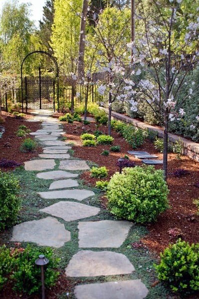 Landscaping Natural Rock Stepping Stone Ideas