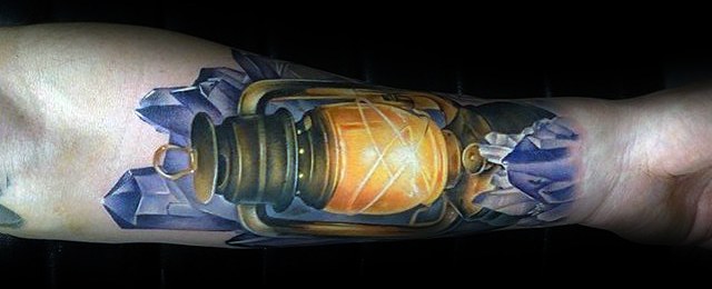 Lantern Tattoo Designs For Men