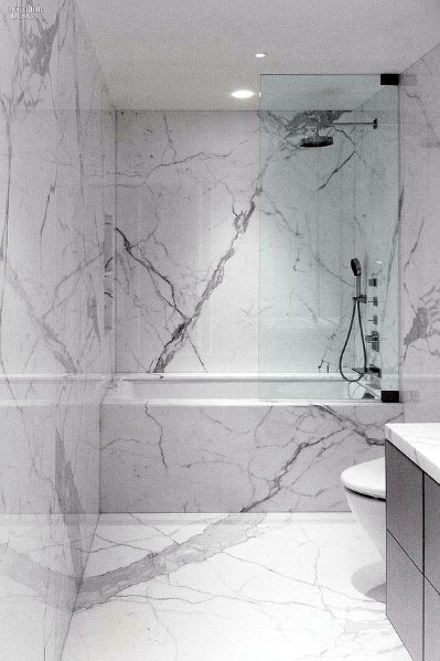 white marble bathroom