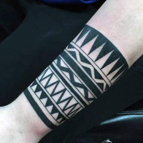 Large Guys Armband Tribal Tattoos