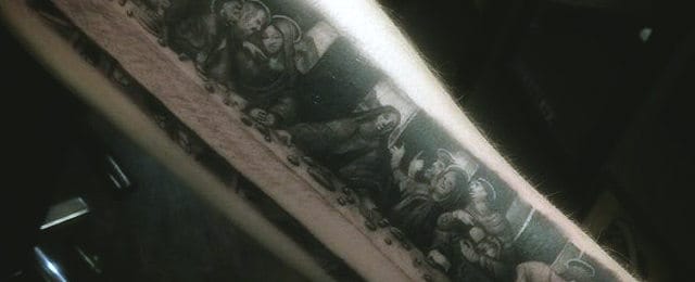 Last Supper Tattoo Designs For Men