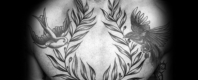 Laurel Wreath Tattoo Designs For Men