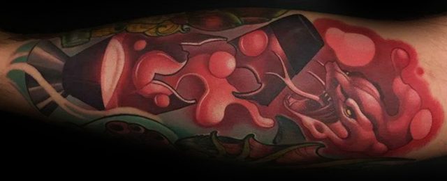 Lava Lamp Tattoo Ideas For Men