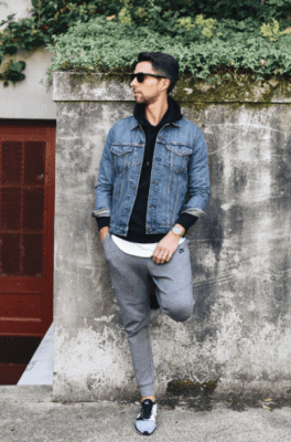 Layering and accessories are the keys to making sure an athleisure look is more cool than casual