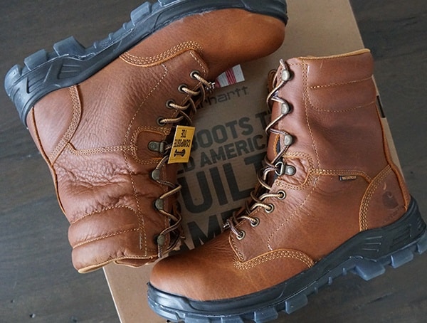 Leather Carhartt Made In The Usa 8 Inch Composite Toe Work Boots For Men