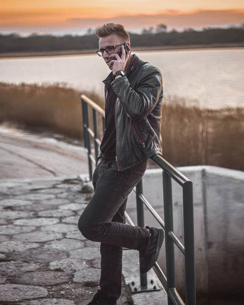 Leather Jacket Black Jeans