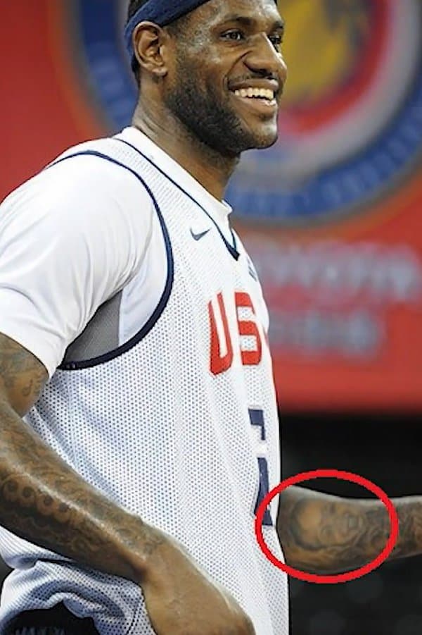 Bronny James Portrait Tattoo