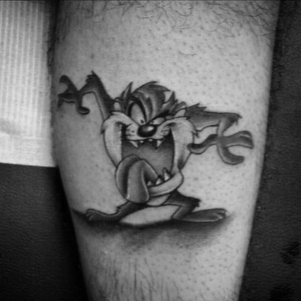 Leg Awesome Tasmanian Devil Tattoos For Men