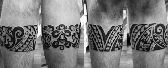 Leg Band Tattoo Designs For Men