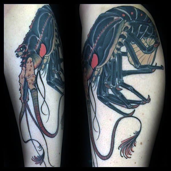Leg Black Crawfish Guys Tattoos
