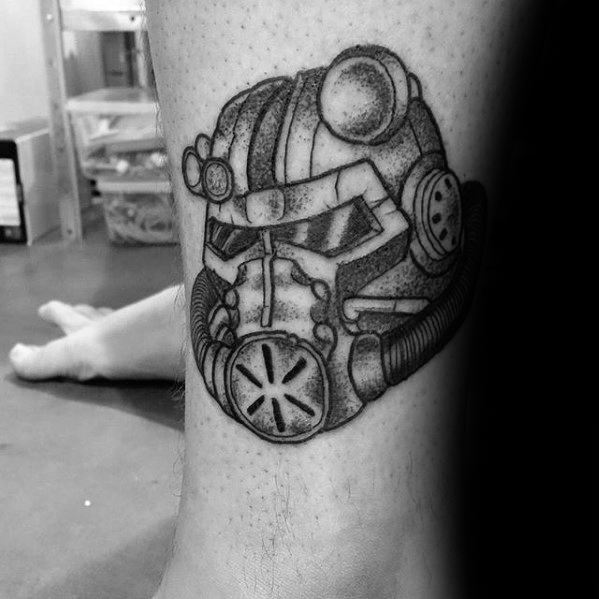 Leg Fallout Helmet Small Guys Tattoo Ideas