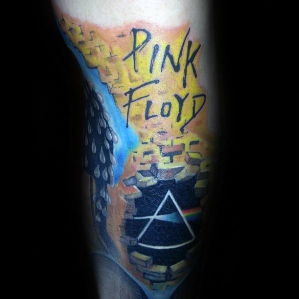 Leg Pink Floyd Tattoo Designs For Guys