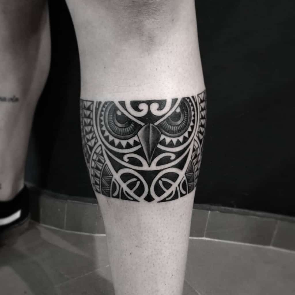 leg polynesian tribal tattoo jesusrodrigueztattoo