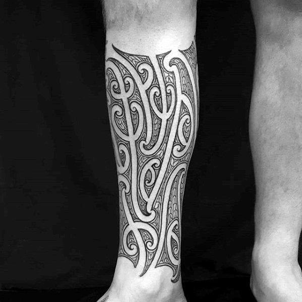 Leg Sleeve Awesome Tribal Tattoo Ideas For Males