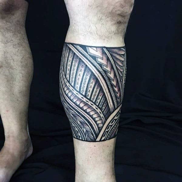 Legband Mens Tribal Tattoo Designs Polynesian