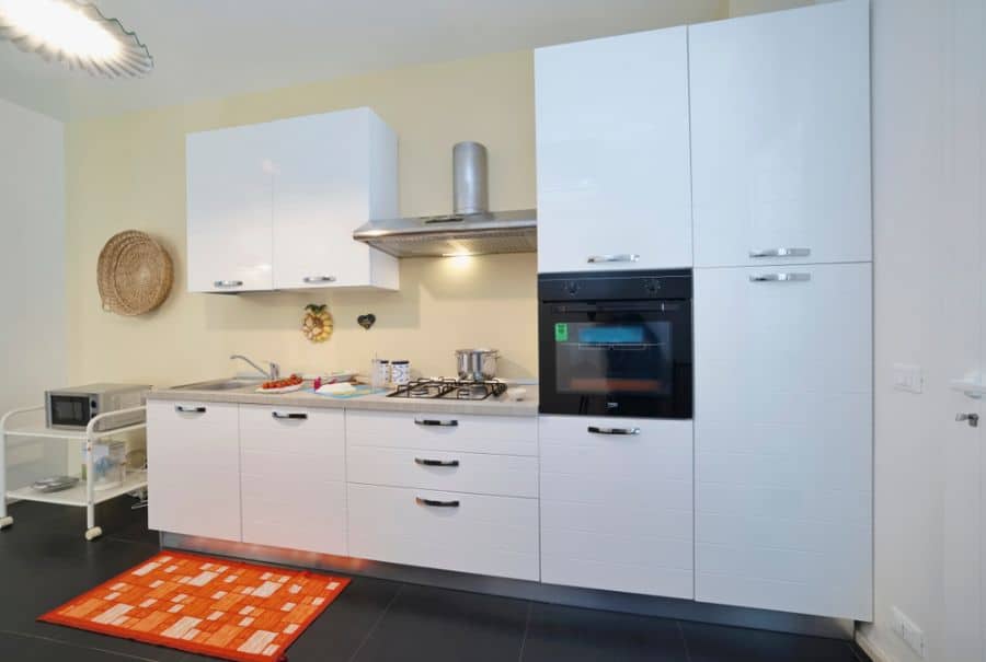 white cabinet kitchen