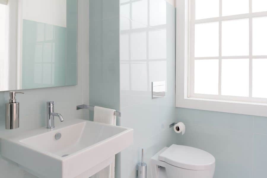 light blue bathroom 