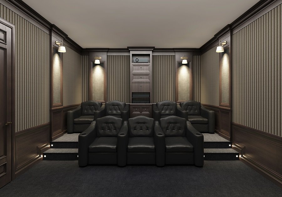 tiered movie theater seats 