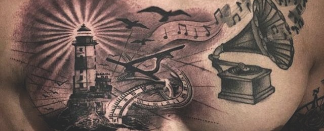 Lighthouse Tattoo Designs For Men