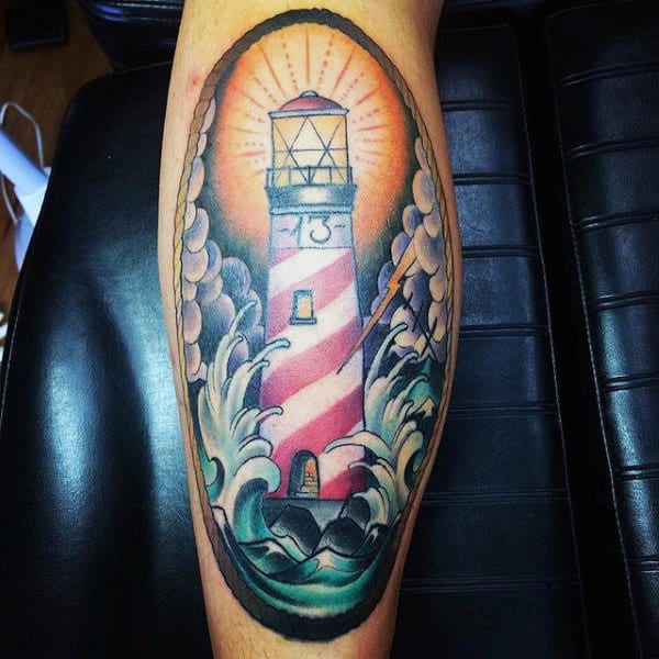 Lighthouses Tattoos For Guys