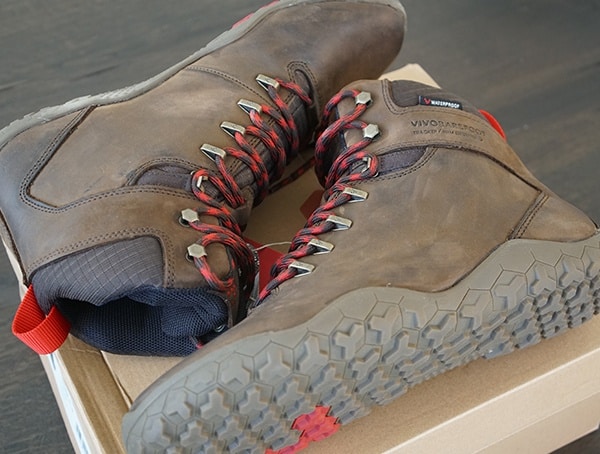 Lightweight Leather Mens Hiking Boots Vivobarefoot Tracker Fg