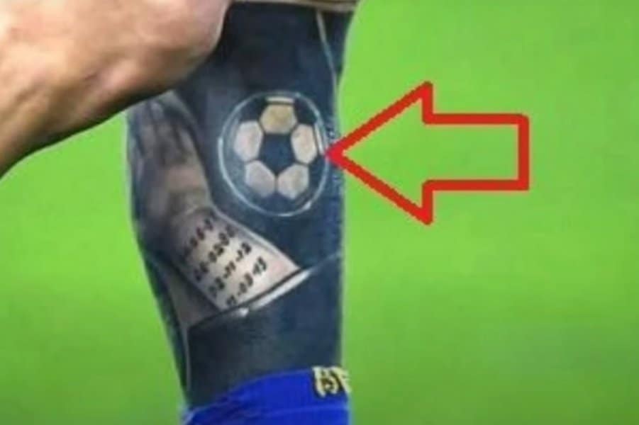  Football Ball Tattoo