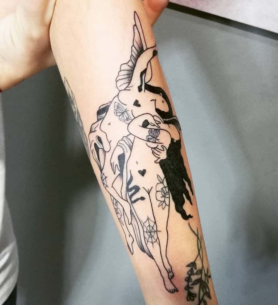 Little Old School Angel Fairy Tattoo