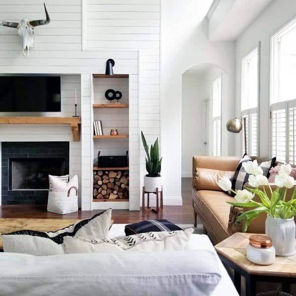 recessed shiplap shelf