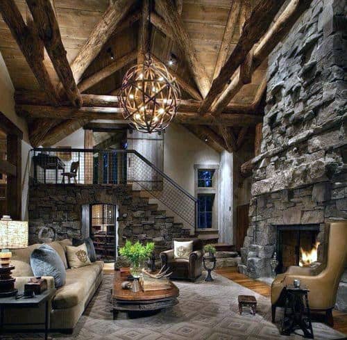 Living Room Rustic Globe Wood Chandelier Lighting