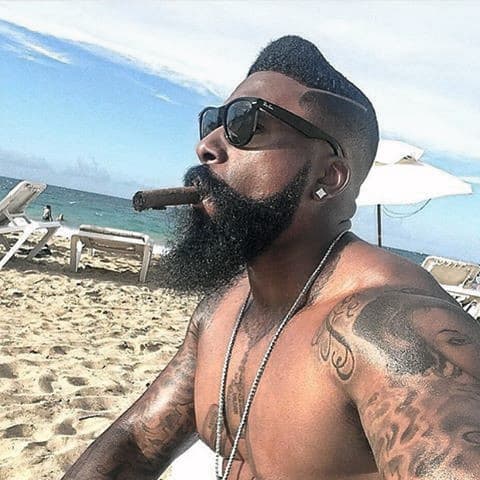 Long Beard Styles For Black Men