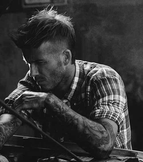 Long Hair Mohawk Men