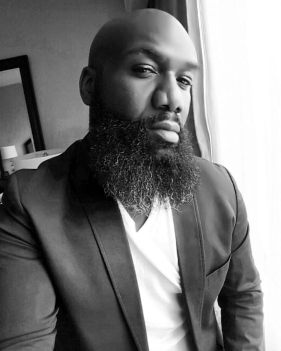 Long Length Full Beard Style Inspiration For Black Males