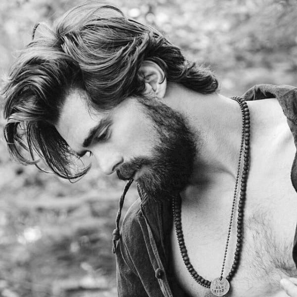 Long Manly Hipster Men Hairstyles