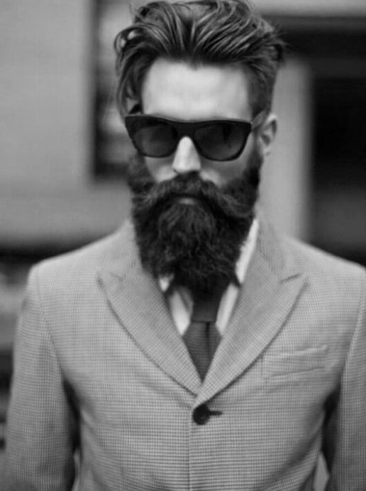 Long Medium Slicked Back Hair For Guys