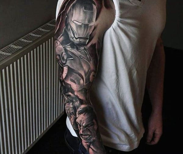 Lovely Hulk Tattoo Male Full Sleeves