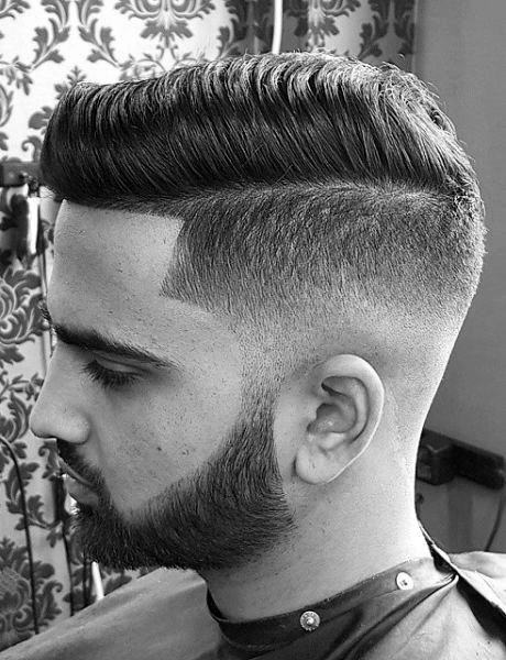 Low Fade Comb Over Haircut For Men